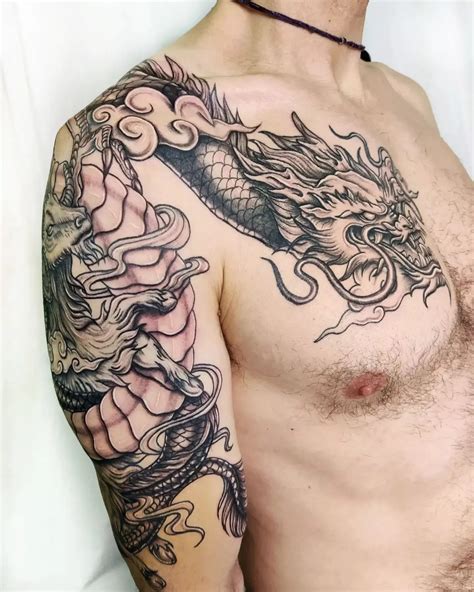 back shoulder tattoo men|shoulder sleeve tattoos for men.